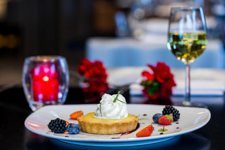 Dessert bij Postillion Hotel Dordrecht